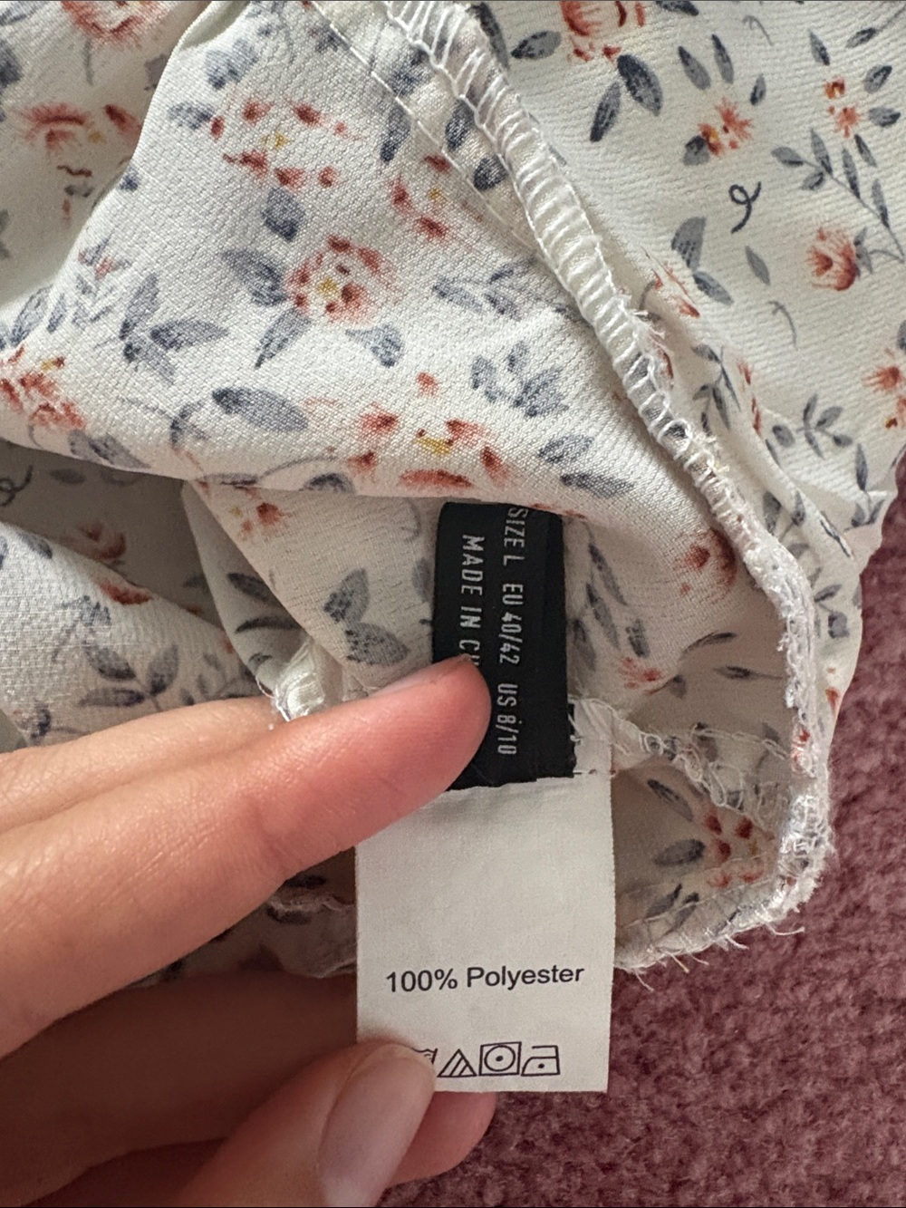 SHEIN Cottagecore Floral Puff Sleeve Crop Top Size Large - Picture 4 of 9